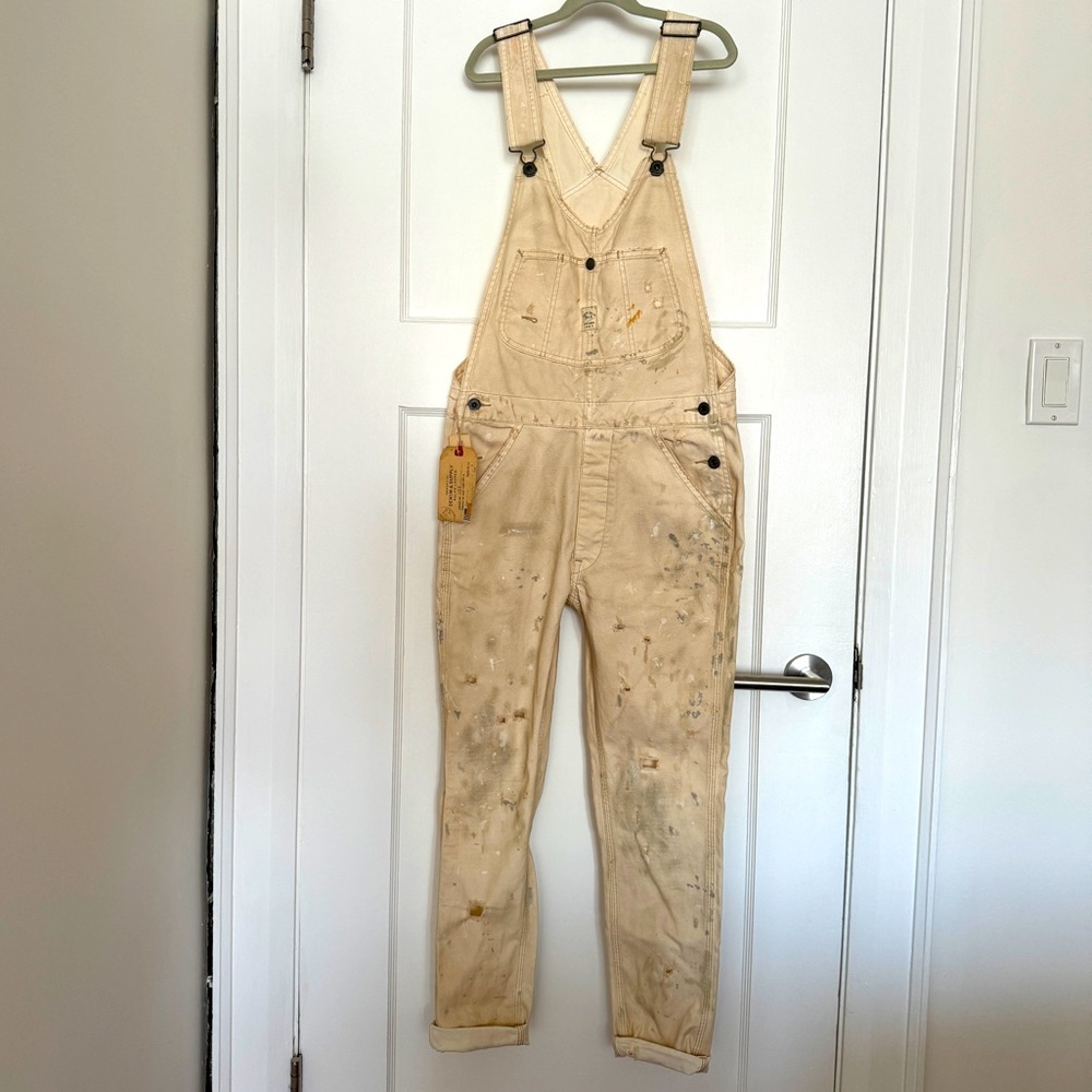 Ralph Lauren Denim & Supply distressed overalls